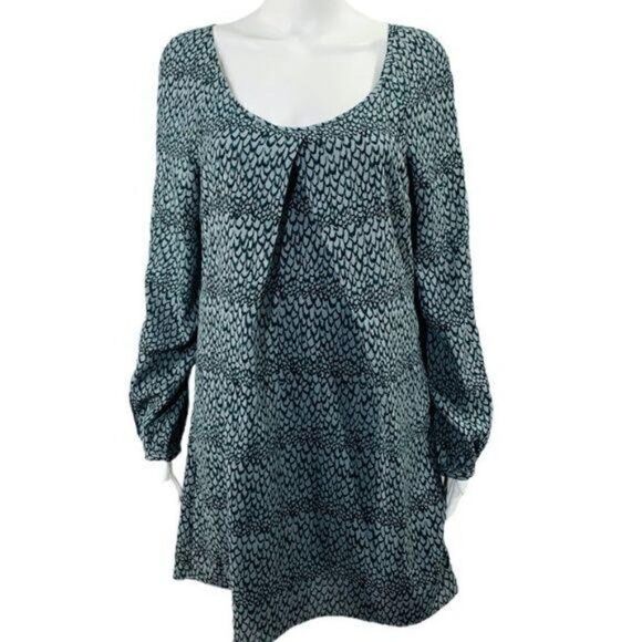 Jack by BB Dakota Dress Boho Gray Skyler Scoop Neck M - Picture 3 of 10